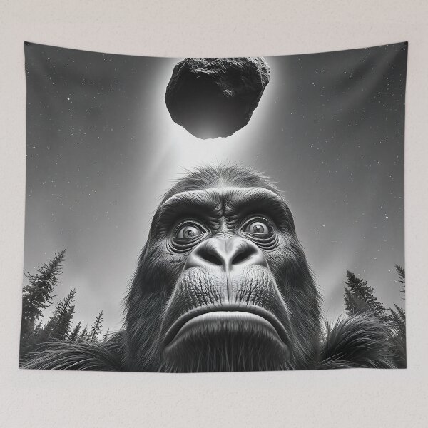 Item preview, Bigfoot vs. Asteroid 2024 YR4 – The Final Encounter designed and sold by Serbin.
