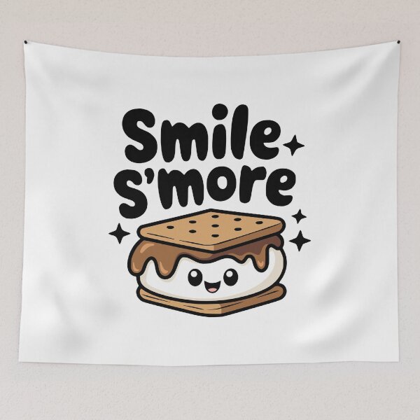 Item preview, Smile S'more! Funny Smore Marshmallow Pun designed and sold by PMCreative.