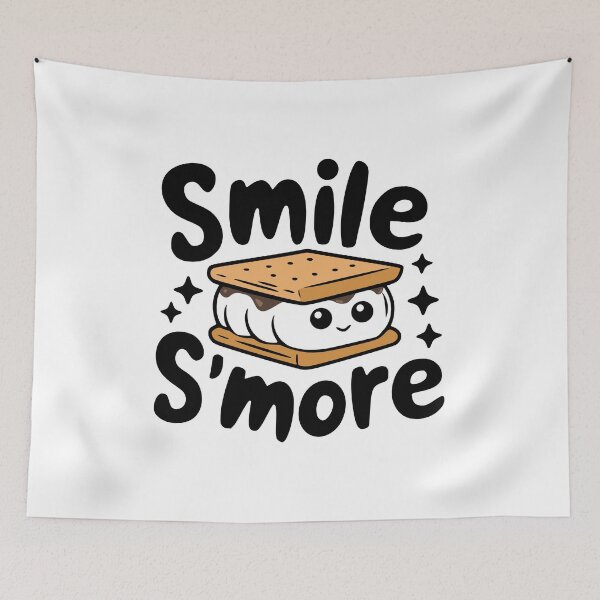 Item preview, Smile S'more! Cute Smore Marshmallow Pun designed and sold by PMCreative.