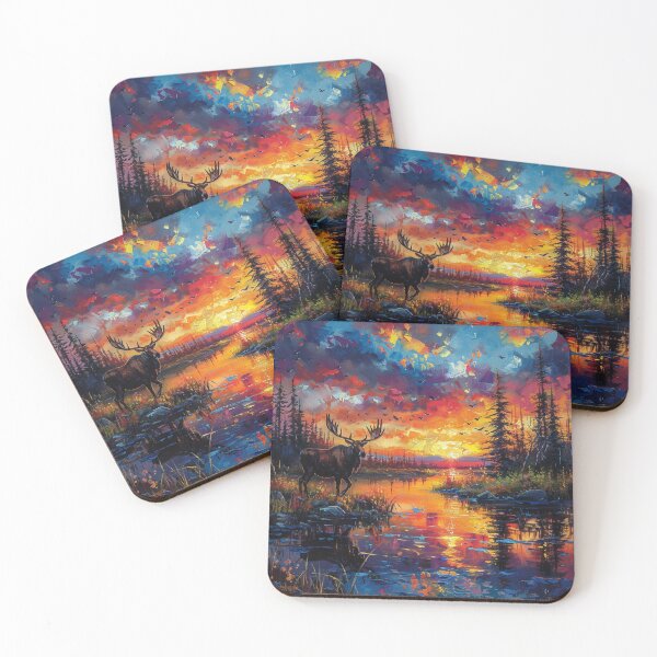 Item preview, Sunrise Moose designed and sold by Dawn van Doorn.