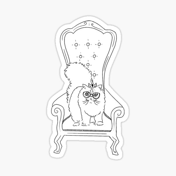 Item preview, Princess donut’s throne (black) designed and sold by TheDoodlemancer.