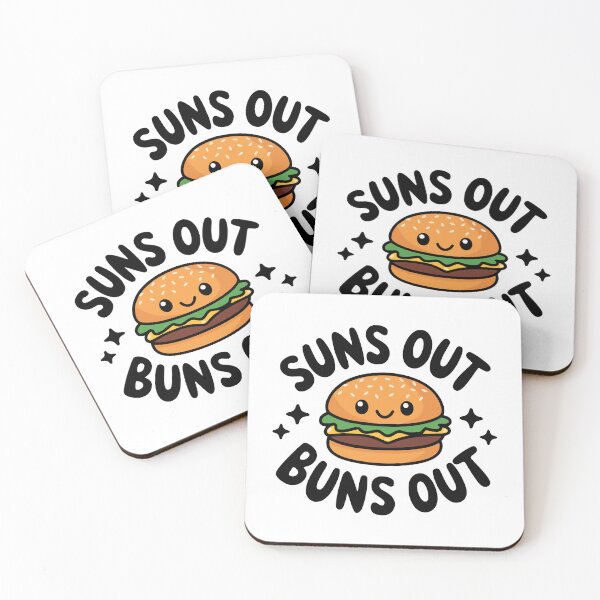 Item preview, Suns Out Buns Out! Cute Burger Pun designed and sold by PMCreative.