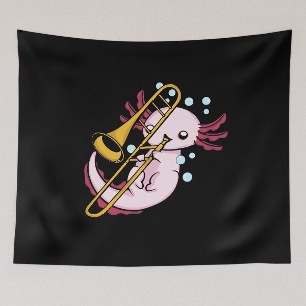 Item preview, Axolotl Playing Trombone Kids Marching Band Trombone designed and sold by DSWShirts.