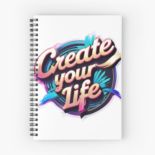Item preview, Create Your Life – Motivational Aesthetic Typography Design designed and sold by DreamyDesigns17.