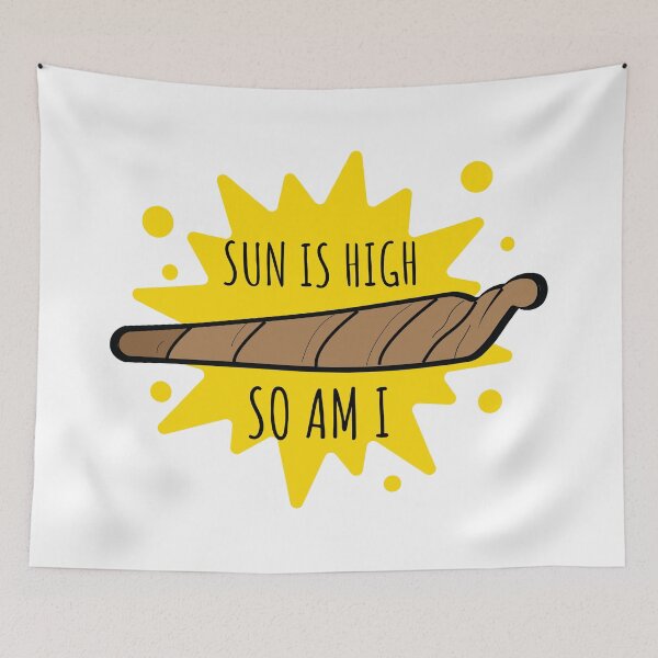 Item preview, Sun is High, So Am I – Funny Weed Smoker T-Shirt, 420 Stoner Gift designed and sold by Cannaxes Studio.