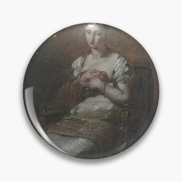 Item preview, Young Woman Seated, last fourth 18th century or first fourth 19th century. Pierre-Paul Prud'hon (French, 1758–1823 designed and sold by Vintage Designs +.