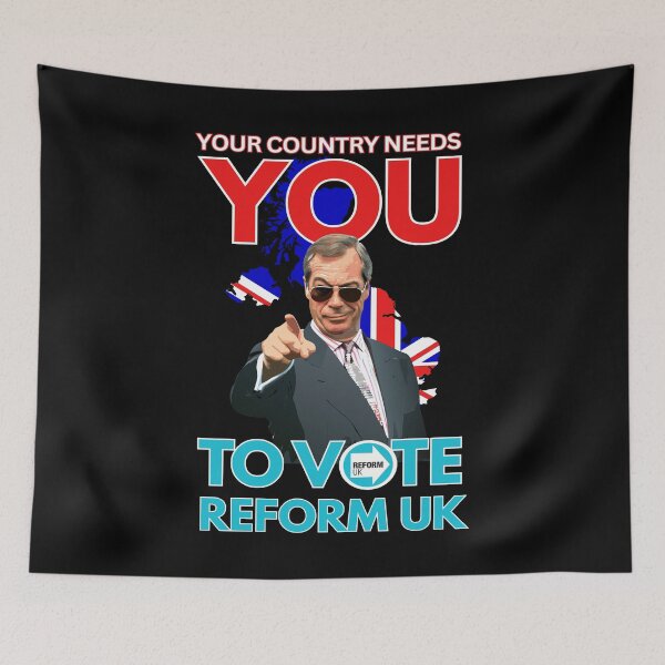 Item preview, Vote Reform - Nigel Farage Reform UK designed and sold by JesterKrewArt.