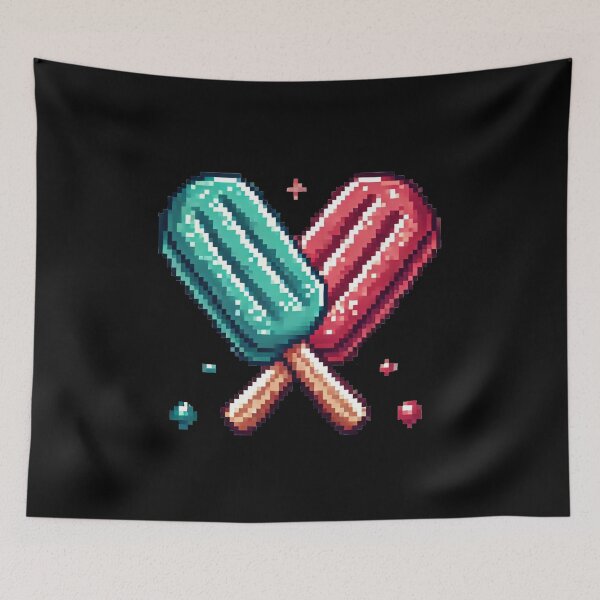 Item preview, Just Raspberry Teal Ice Cream Bars designed and sold by Fontible.