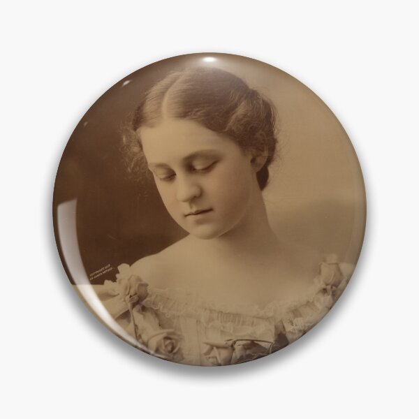 Item preview, Young Woman Holding Roses, 1897. James Arthur (American, born Canada, 1855–1912). Gelatin silver print mounted to glass designed and sold by Vintage Designs +.