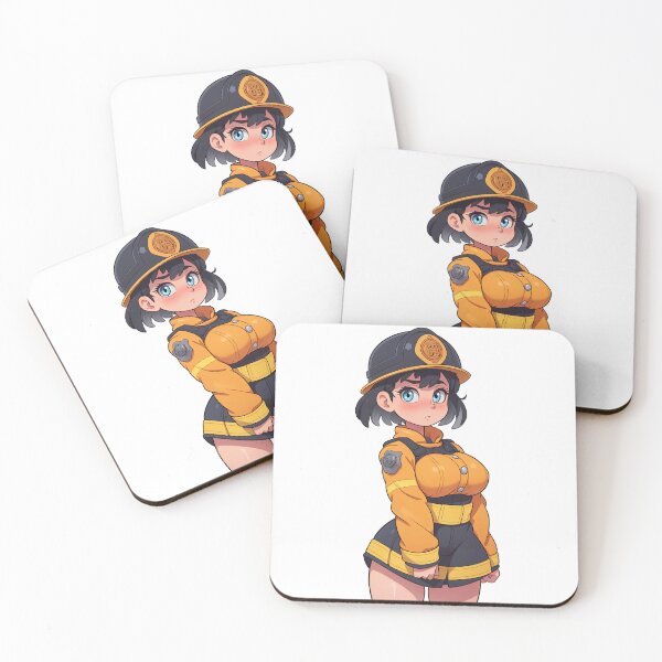 Item preview, Fire Fighter Osha Chan Anime Pinup designed and sold by OniPleasure.