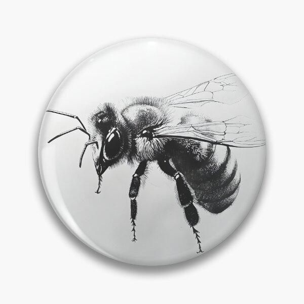 Item preview, Realistic Bee pencil drawing designed and sold by Pencil-Art.