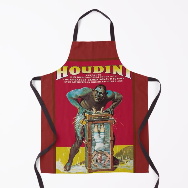 Item preview, Houdini vintage magic illusionist poster art designed and sold by Vintage Designs +.