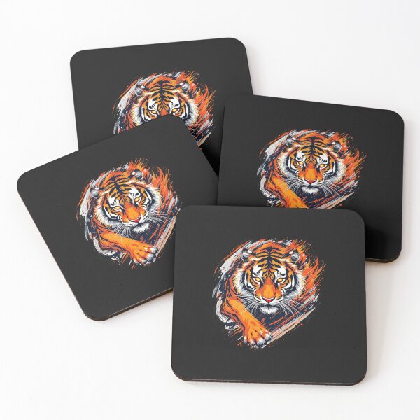 Item preview, Modern Trendy  japanese tiger Head  ,Fire of the Tiger designed and sold by SOUFIANE1991.