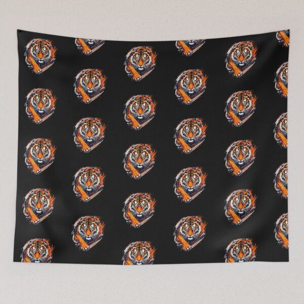 Item preview, Modern Trendy  japanese tiger Head  ,Fire of the Tiger designed and sold by SOUFIANE1991.