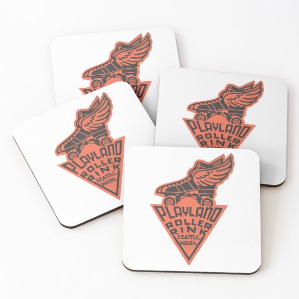 Item preview, Playland Roller Rink Seattle Washington Roller Skating Rink Sticker Decal Label designed and sold by tislord.