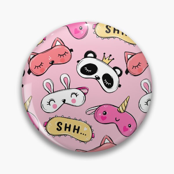 Item preview, Cute Sleeping Mask Pattern - Kawaii Sleepover Design designed and sold by DecoVibe.