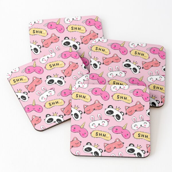 Item preview, Cute Sleeping Mask Pattern - Kawaii Sleepover Design designed and sold by DecoVibe.