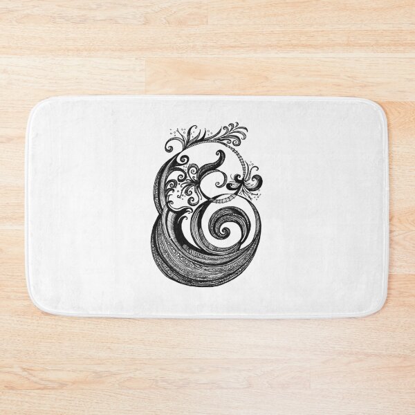 Item preview, The Letter E – Abstract Ink Decorative Drawing designed and sold by DanielleJScott.com.