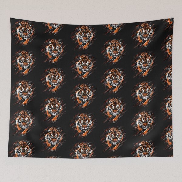 Item preview, Modern Trendy  japanese tiger Head ,Fire of the Tiger designed and sold by SOUFIANE1991.
