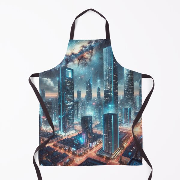 Item preview, Futuristic Space City designed and sold by AURAGRAPHS.