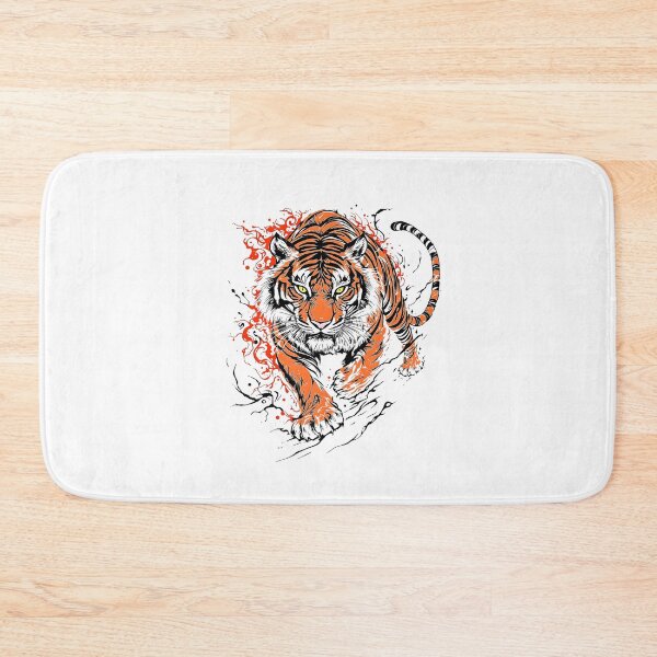 Item preview, Modern Trendy  japanese tiger ,Fire of the Tiger designed and sold by SOUFIANE1991.