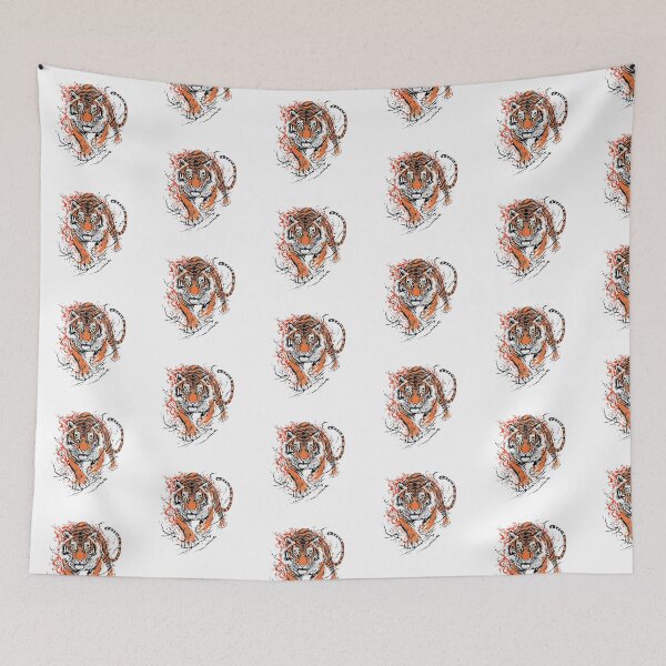 Item preview, Modern Trendy  japanese tiger ,Fire of the Tiger designed and sold by SOUFIANE1991.