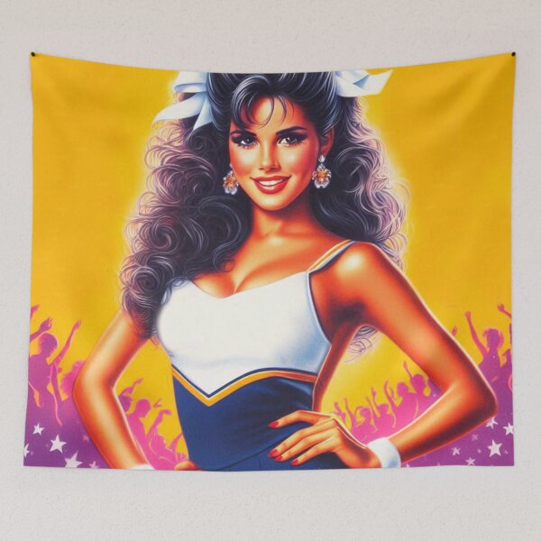 Item preview, Retro Hot Cheerleader designed and sold by PulpVintage.