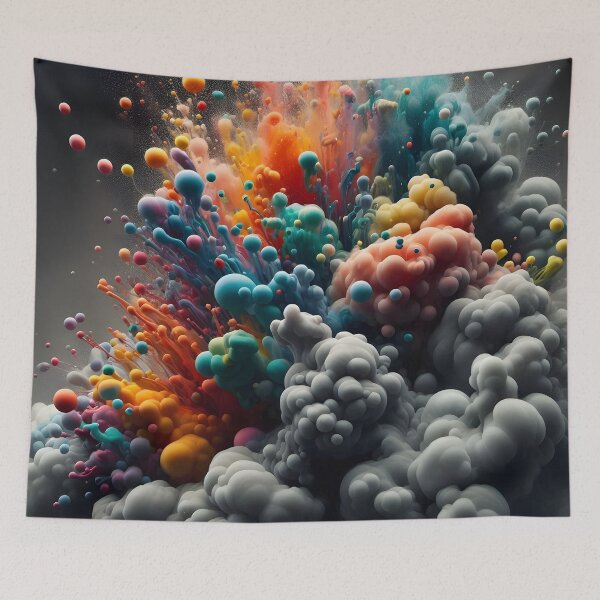 Item preview, Bubbling Cascade of Vivid Hues designed and sold by inkNext.