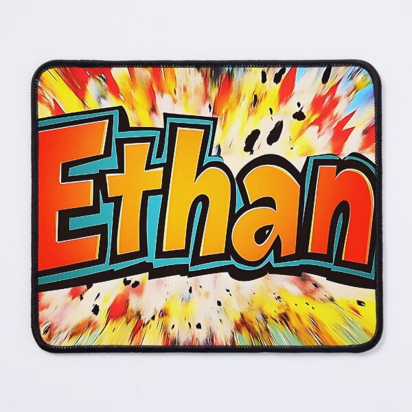 Item preview, Ethan – Explosive Comic-Style Name designed and sold by tokyojeff.