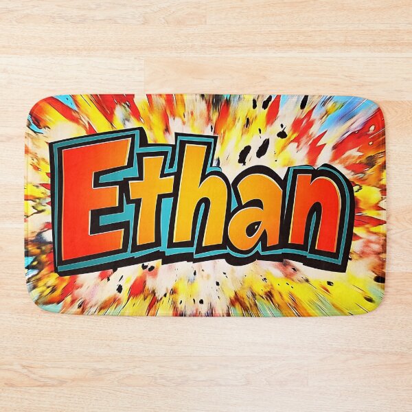 Item preview, Ethan – Explosive Comic-Style Name designed and sold by tokyojeff.