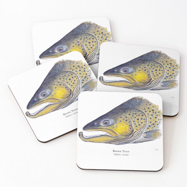 Item preview, Arrow River Brown Trout Painting designed and sold by Stephen Emms.