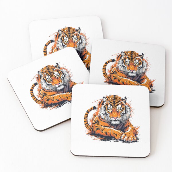 Item preview, Modern Trendy  japanese tiger ,Fire of the Tiger designed and sold by SOUFIANE1991.