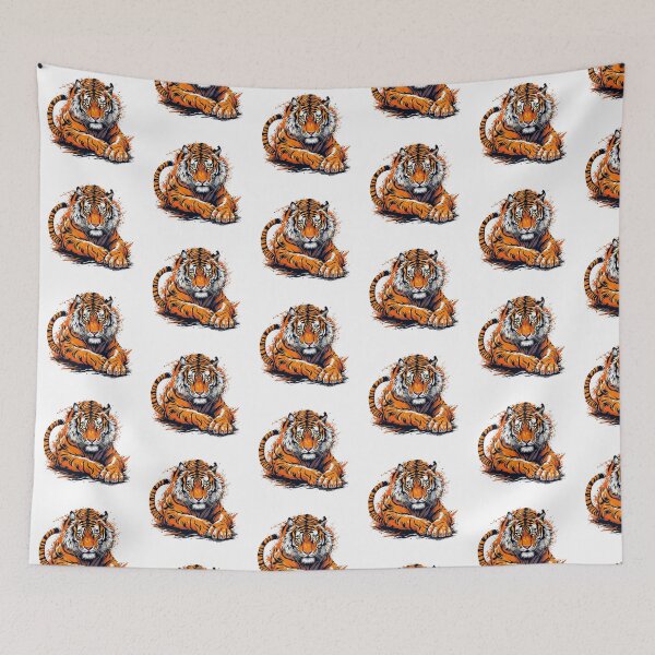 Item preview, Modern Trendy  japanese tiger ,Fire of the Tiger designed and sold by SOUFIANE1991.