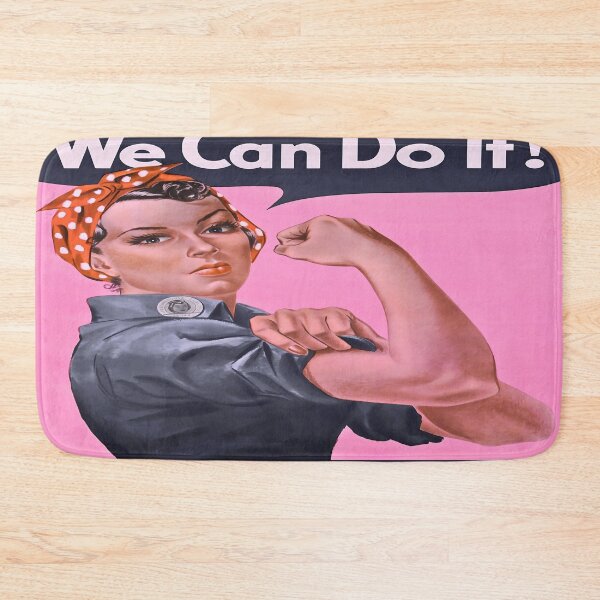Item preview, We can do it! Classic 'Rosie The Riveter' - Pink Version designed and sold by irynaartbyim.