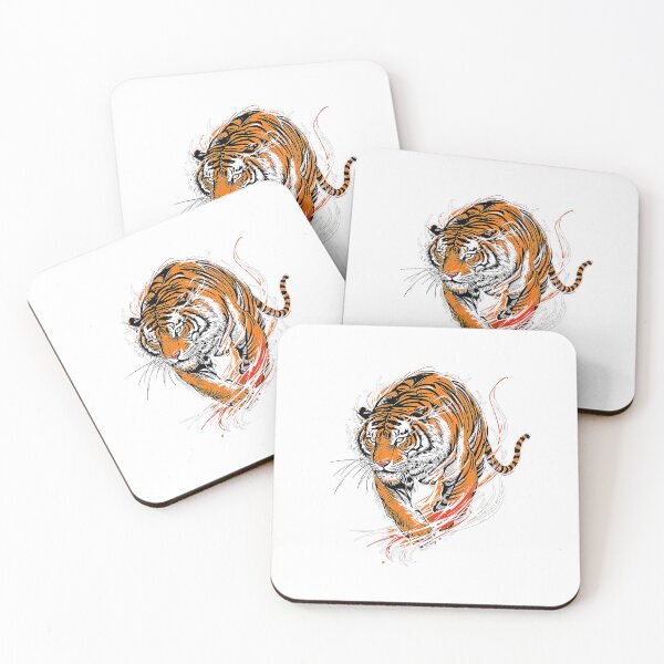 Item preview,  Modern Trendy  japanese tiger ,Fire of the Tiger designed and sold by SOUFIANE1991.