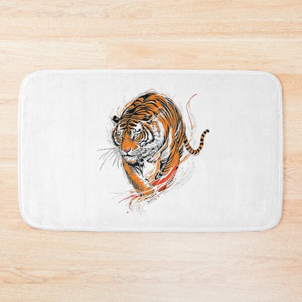 Item preview,  Modern Trendy  japanese tiger ,Fire of the Tiger designed and sold by SOUFIANE1991.
