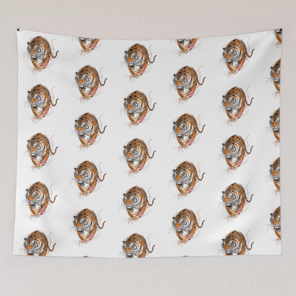 Item preview,  Modern Trendy  japanese tiger ,Fire of the Tiger designed and sold by SOUFIANE1991.