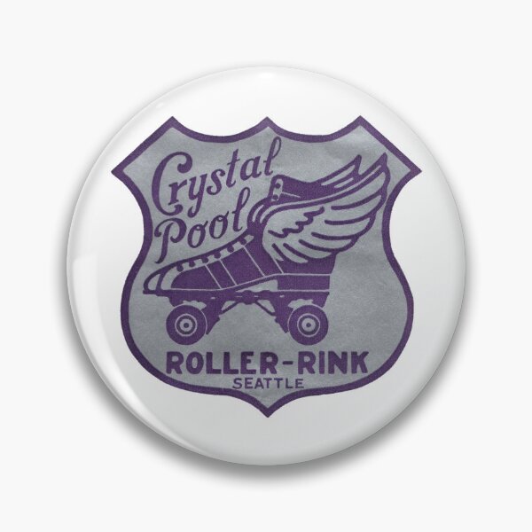 Item preview, Crystal Pool Roller Rink Seattle Washington Roller Skating Rink Sticker Decal Label designed and sold by tislord.