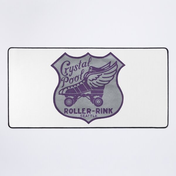 Item preview, Crystal Pool Roller Rink Seattle Washington Roller Skating Rink Sticker Decal Label designed and sold by tislord.