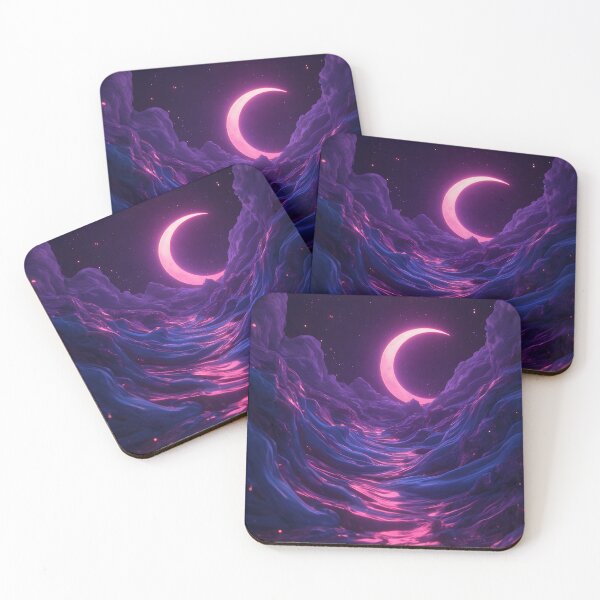 Item preview, Glowing Crescent Moon designed and sold by Velvet Night Art.