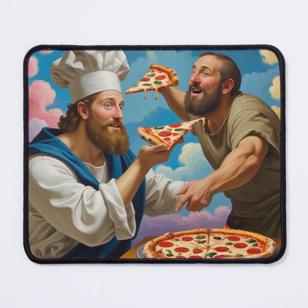 Item preview, Renaissance Pizza Chef - Funny Classical Art Parody designed and sold by TopUpDesign.