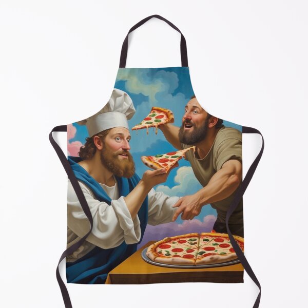 Item preview, Renaissance Pizza Chef - Funny Classical Art Parody designed and sold by TopUpDesign.