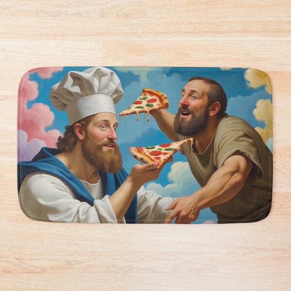 Item preview, Renaissance Pizza Chef - Funny Classical Art Parody designed and sold by TopUpDesign.