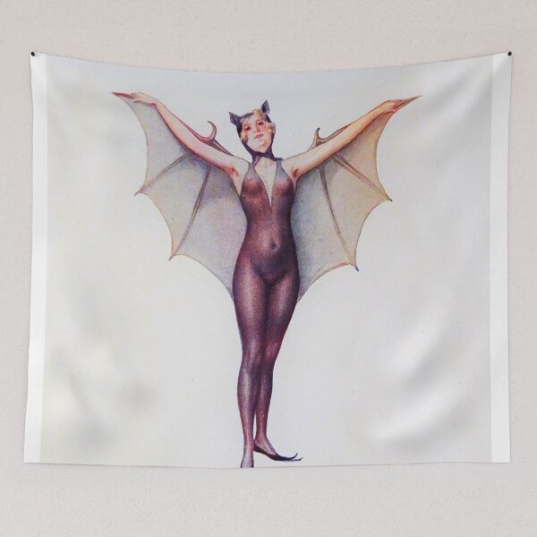 Item preview, Midnight Bat Woman Postcard - Albert Penot designed and sold by Vintage Designs +.
