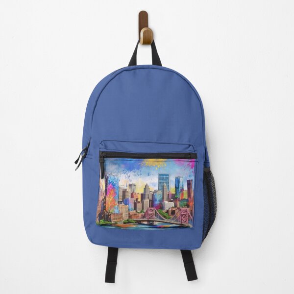 Item preview, Pittsburgh Colorful Abstract Graffiti Skyline Art designed and sold by Phat Dog Designs .