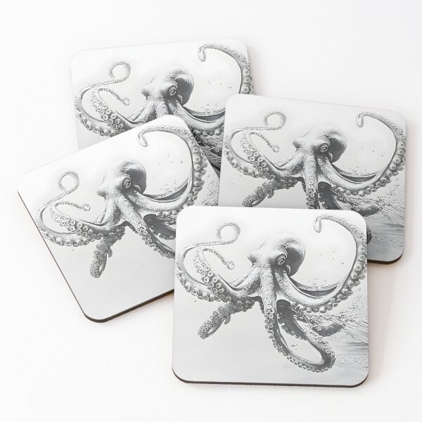 Item preview, Realistic Octopus pencil drawing designed and sold by Pencil-Art.