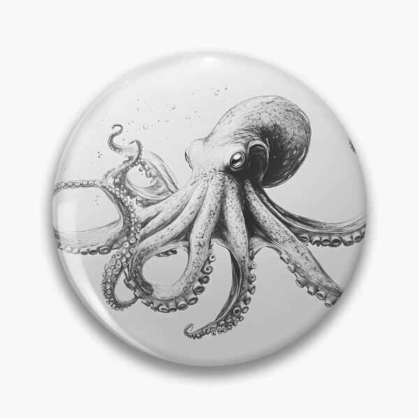 Item preview, Realistic Octopus pencil drawing designed and sold by Pencil-Art.