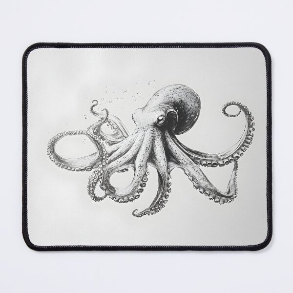 Item preview, Realistic Octopus pencil drawing designed and sold by Pencil-Art.