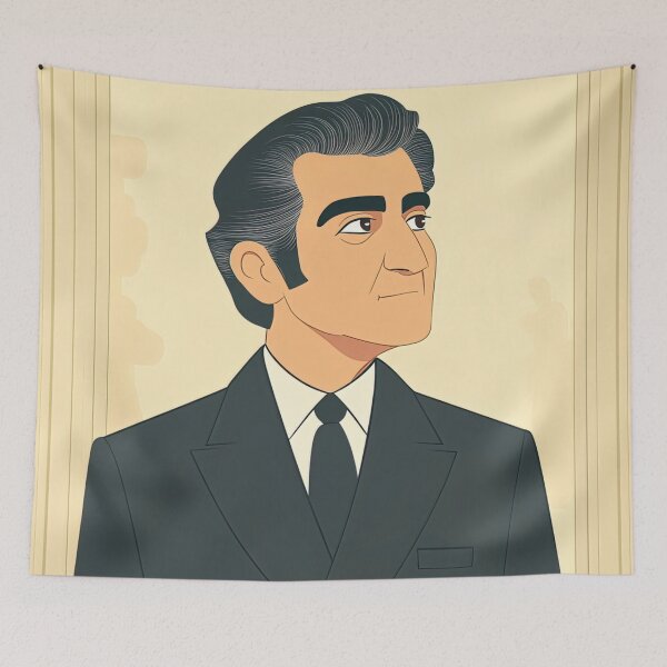Item preview, Mohammad Reza Pahlavi | Anime style designed and sold by ComicsFactory.