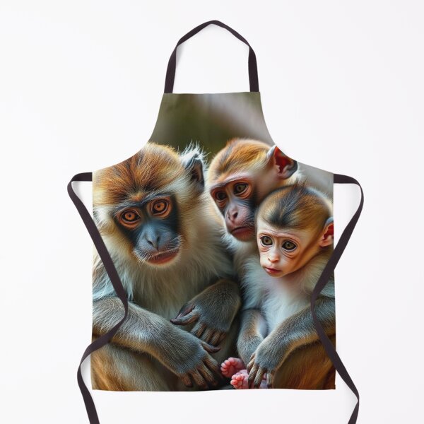 Item preview, Heartwarming Monkey Family Wildlife designed and sold by TreatLLC.